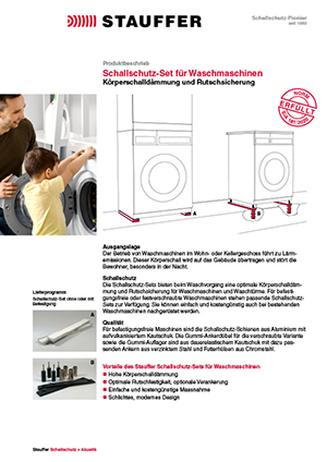 Stauffer Schallschutz Waschmaschinen Set